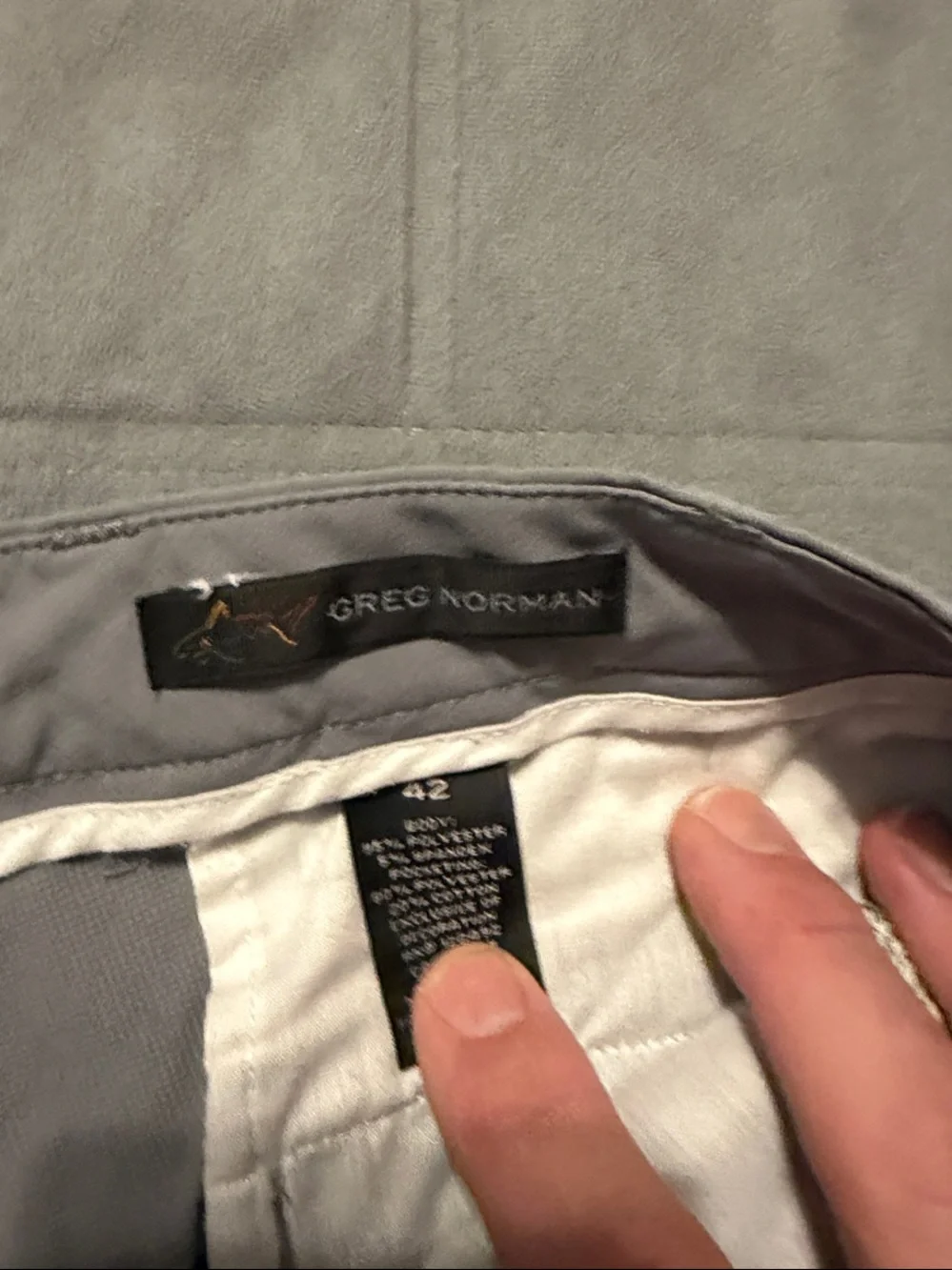 Greg Norman Collection Light Gray Chino Pants